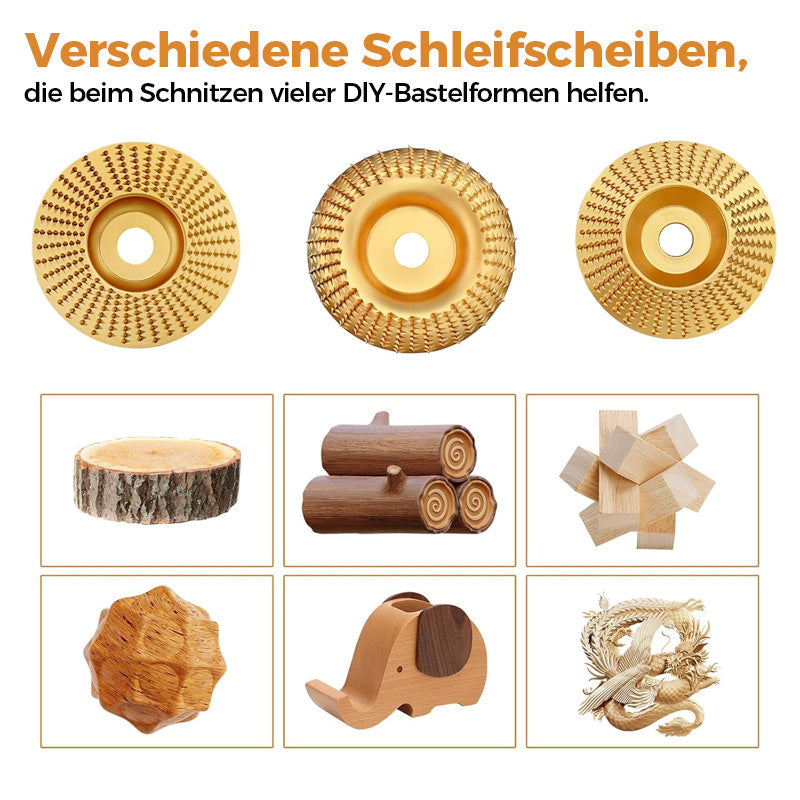 Houtslijpschijf Set (3-delig) – Professioneel Frezen, Schuren & Vormen