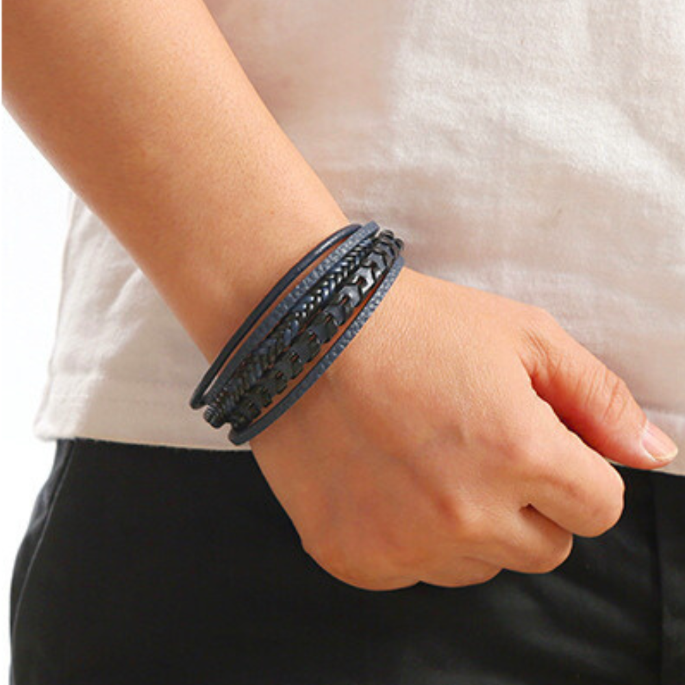 Leren herenarmband – stoer, stijlvol en tijdloos (1+1 Gratis)