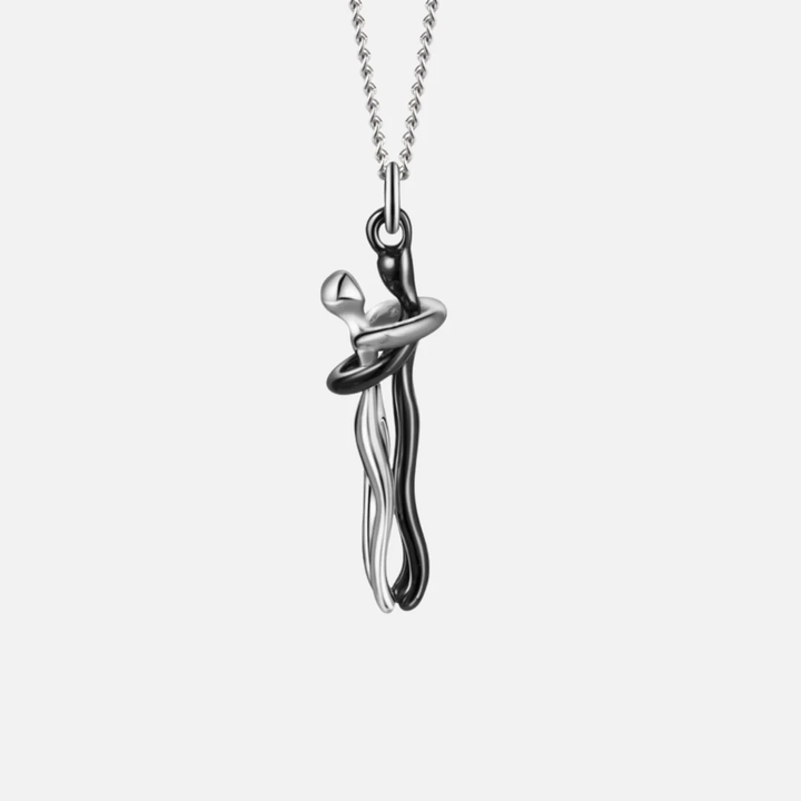 💞 “Omhelzing van de Ziel” – Symbolische Goud-Zilveren Ketting