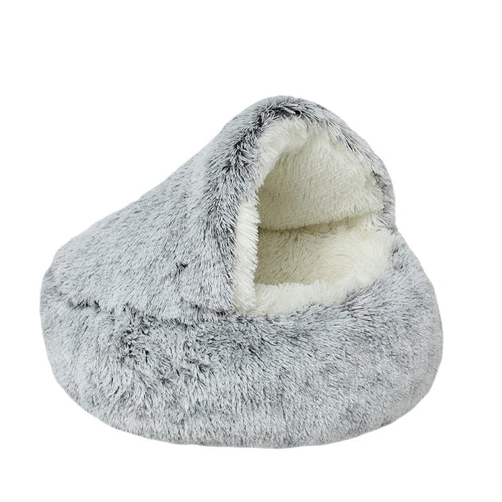 CozyNook Pluche Zacht Hond- en Kattenbed Rond Bed