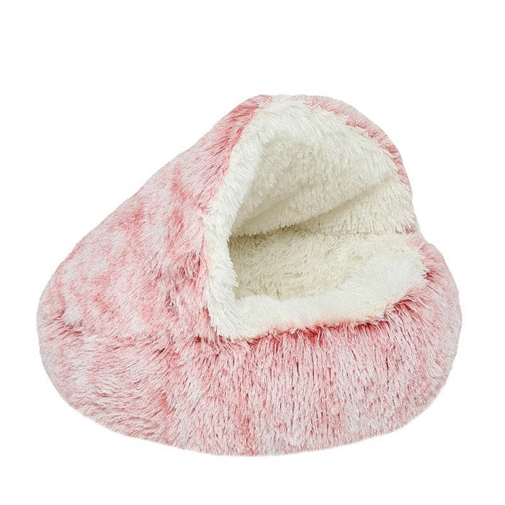 CozyNook Pluche Zacht Hond- en Kattenbed Rond Bed