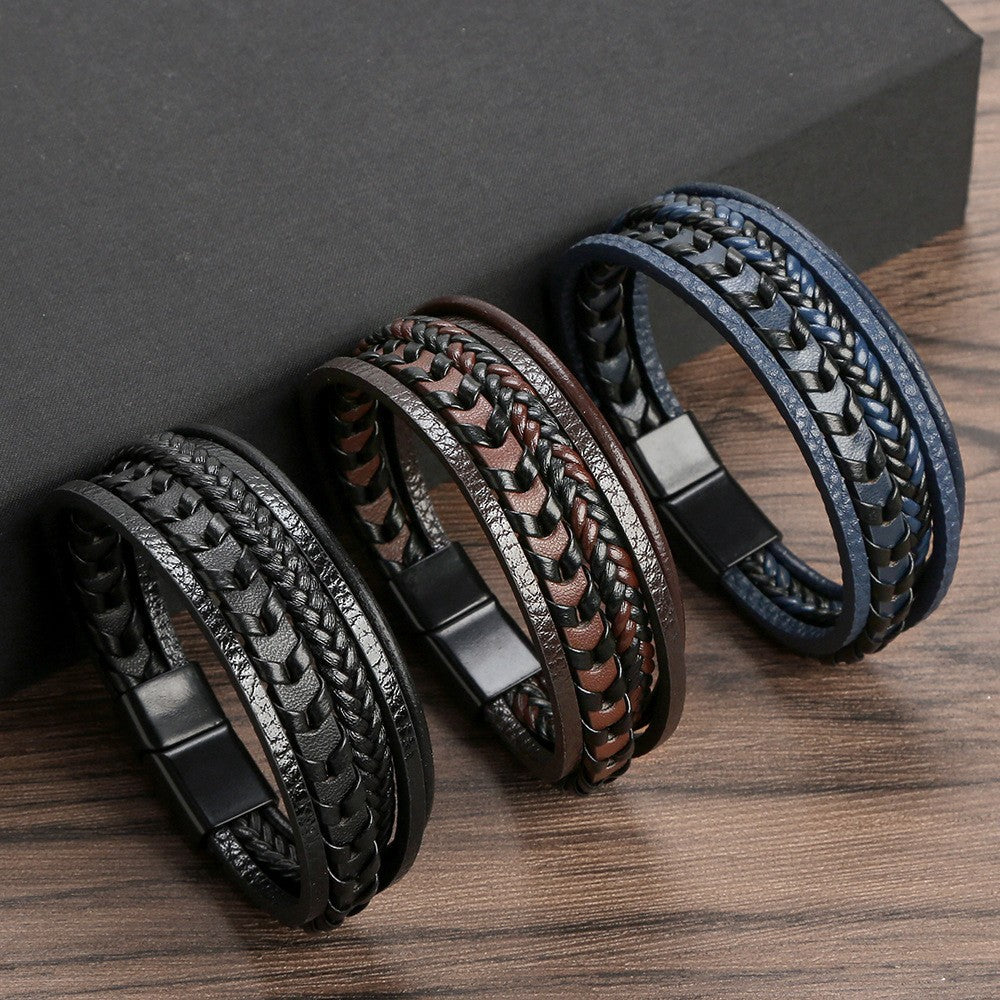 Leren herenarmband – stoer, stijlvol en tijdloos (1+1 Gratis)