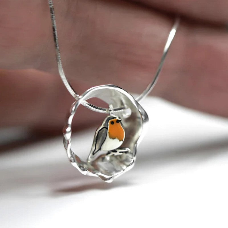 Ketting met een roodborstje