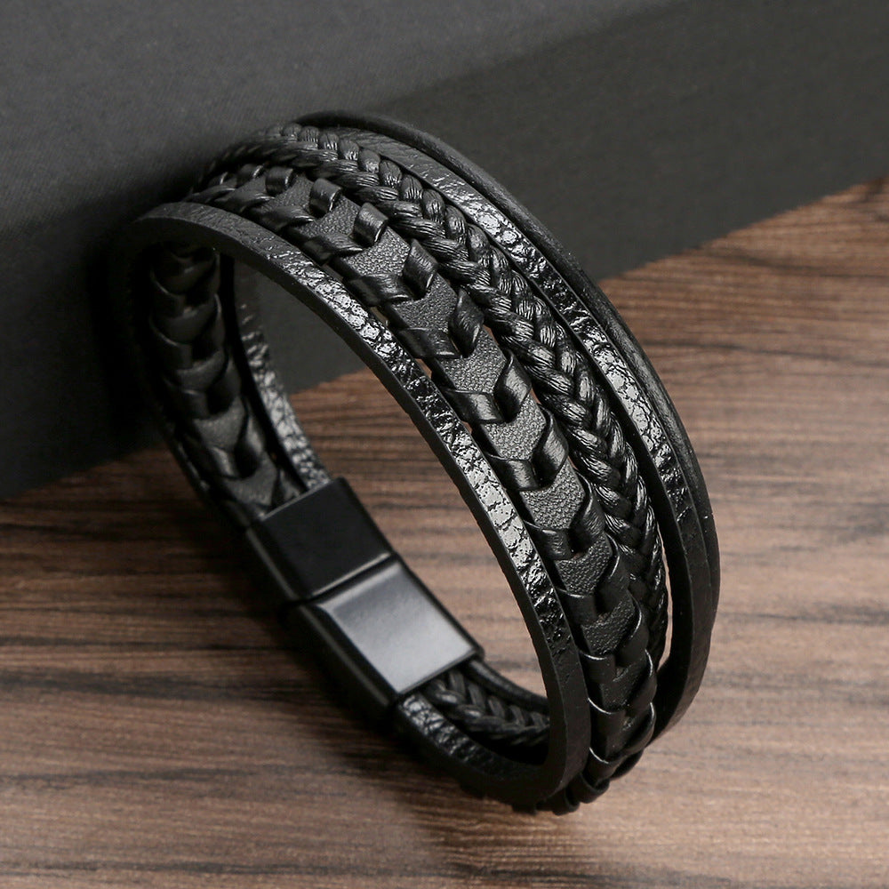 Leren herenarmband – stoer, stijlvol en tijdloos (1+1 Gratis)