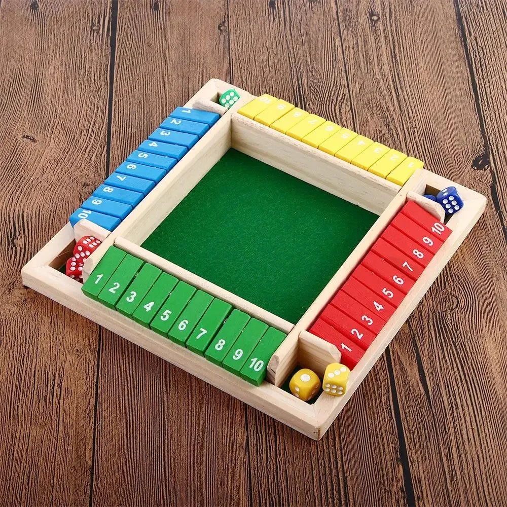 Shut The Box familiespel – Set voor 4 spelers