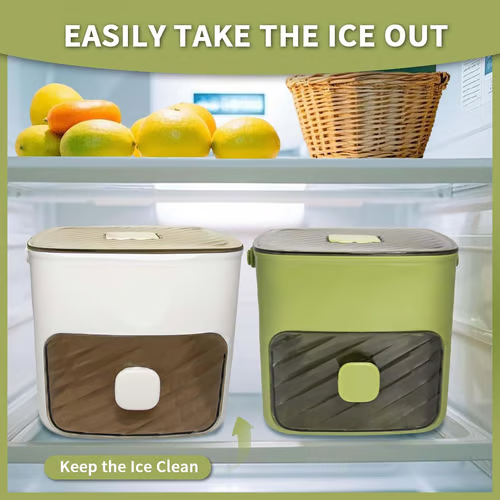 ☀️🧊Draagbare ijsmaker met deksel en opbergdoos
