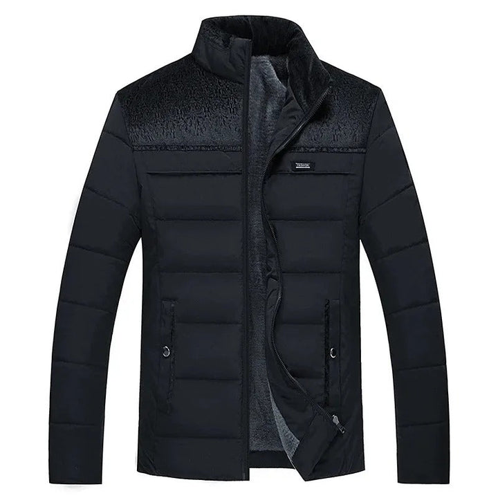 Heren winterjas met warme fleecevoering – Klassiek & stijlvol