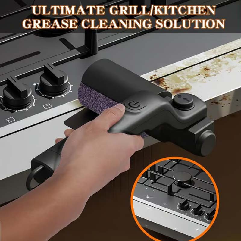 Draadloze BBQ Borstel met Roterende Kop – Snel & Moeiteloos Schoon