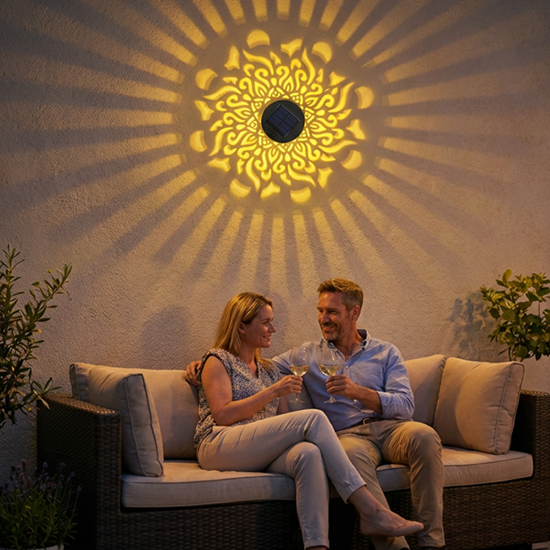 Mandala Solar Lantaarn – Sfeervolle Lichtprojectie voor Binnen & Buiten ✨