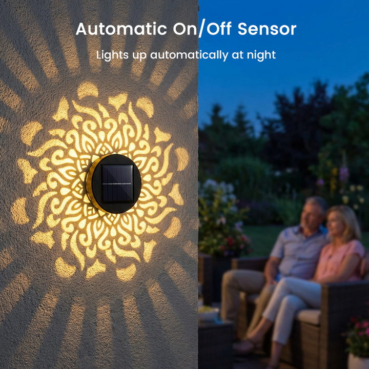 Mandala Solar Lantaarn – Sfeervolle Lichtprojectie voor Binnen & Buiten ✨