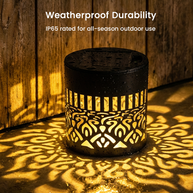 Mandala Solar Lantaarn – Sfeervolle Lichtprojectie voor Binnen & Buiten ✨