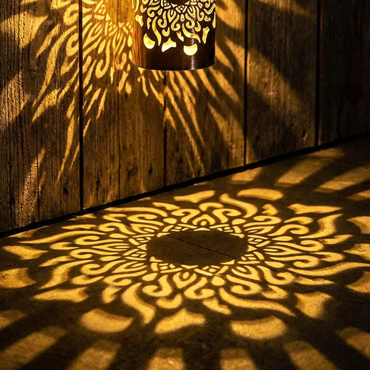 Mandala Solar Lantaarn – Sfeervolle Lichtprojectie voor Binnen & Buiten ✨