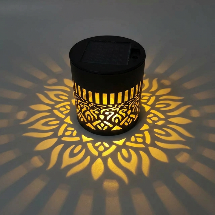 Mandala Solar Lantaarn – Sfeervolle Lichtprojectie voor Binnen & Buiten ✨