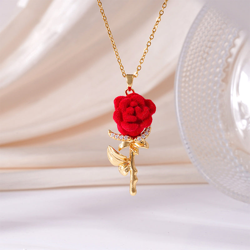 Romantische Roos Hanger – Elegant Sieraad met Tijdloze Betekenis