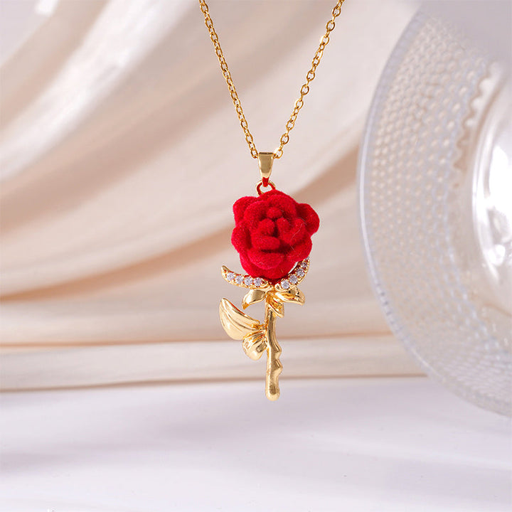 Romantische Roos Hanger – Elegant Sieraad met Tijdloze Betekenis
