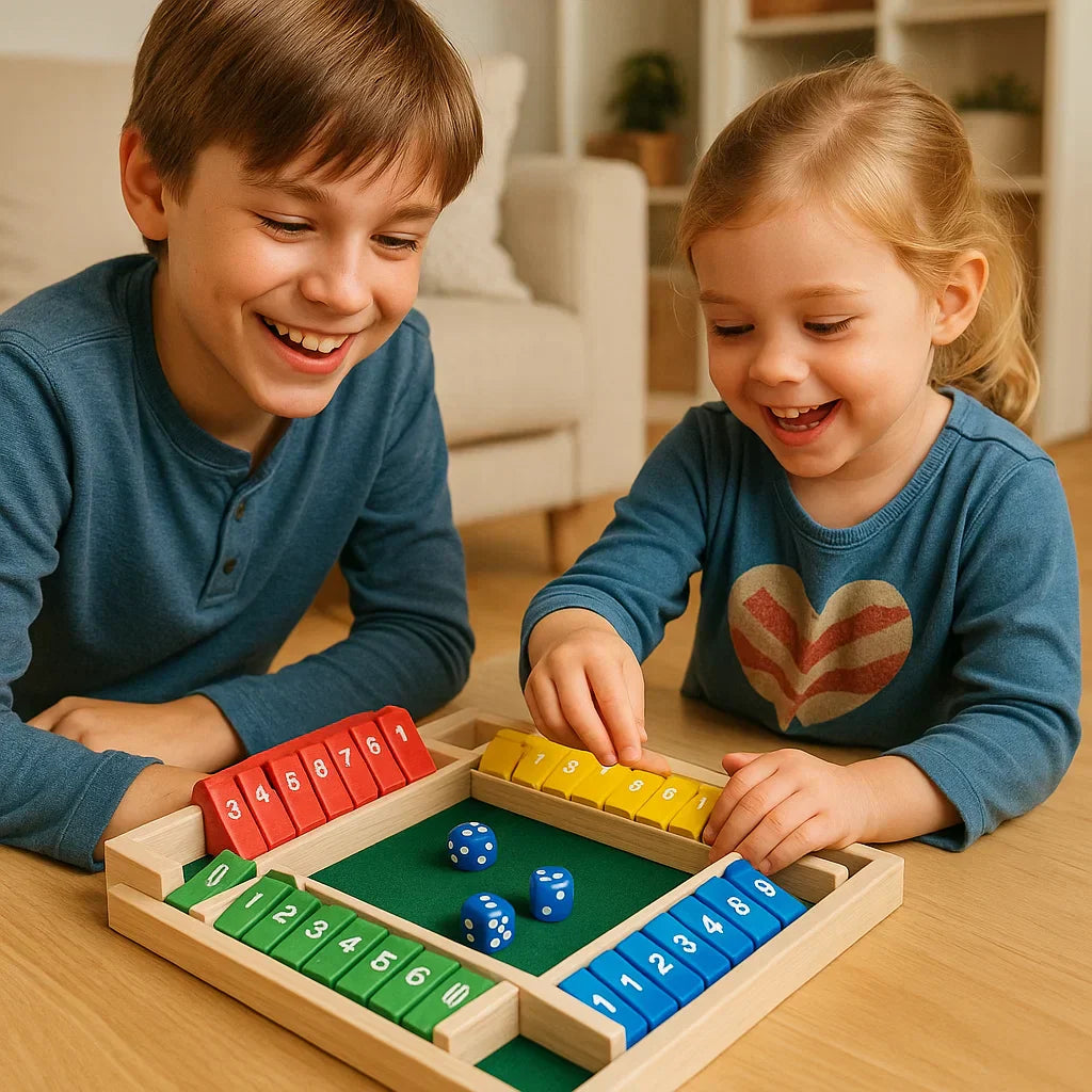 Shut The Box familiespel – Set voor 4 spelers